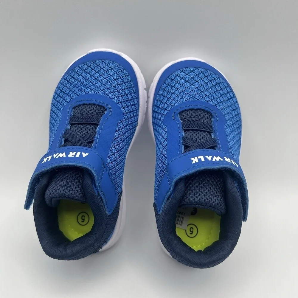 Airwalk‎ Gusto Cross Trainer Blue Slip On Strap Shoes - Baby Toddler Size 5 NEW